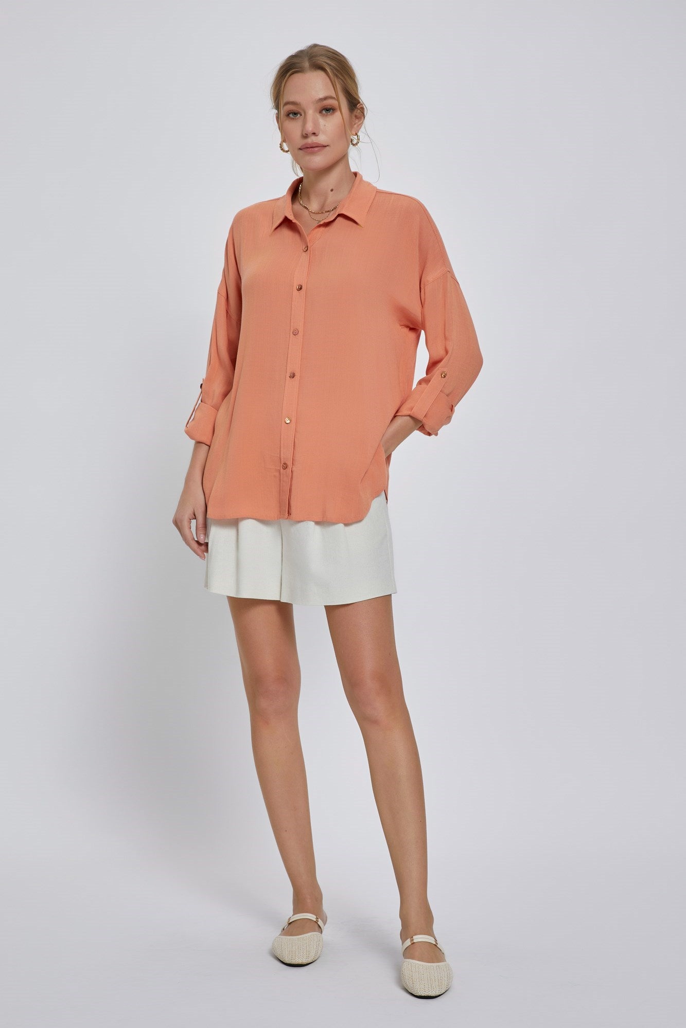Collin Oversized Button Down