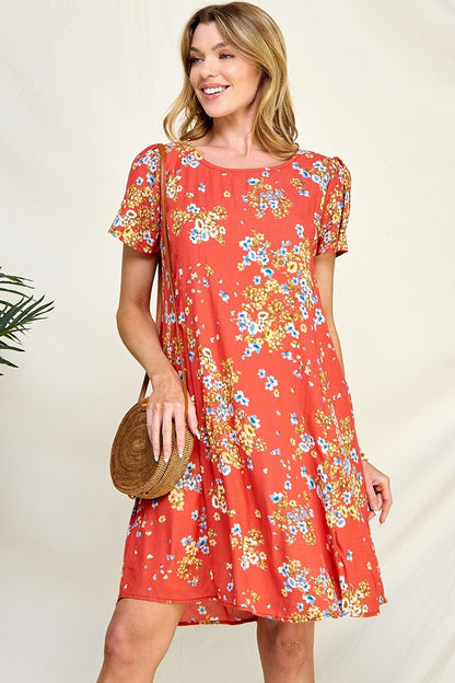 Summer Floral dress with pockets