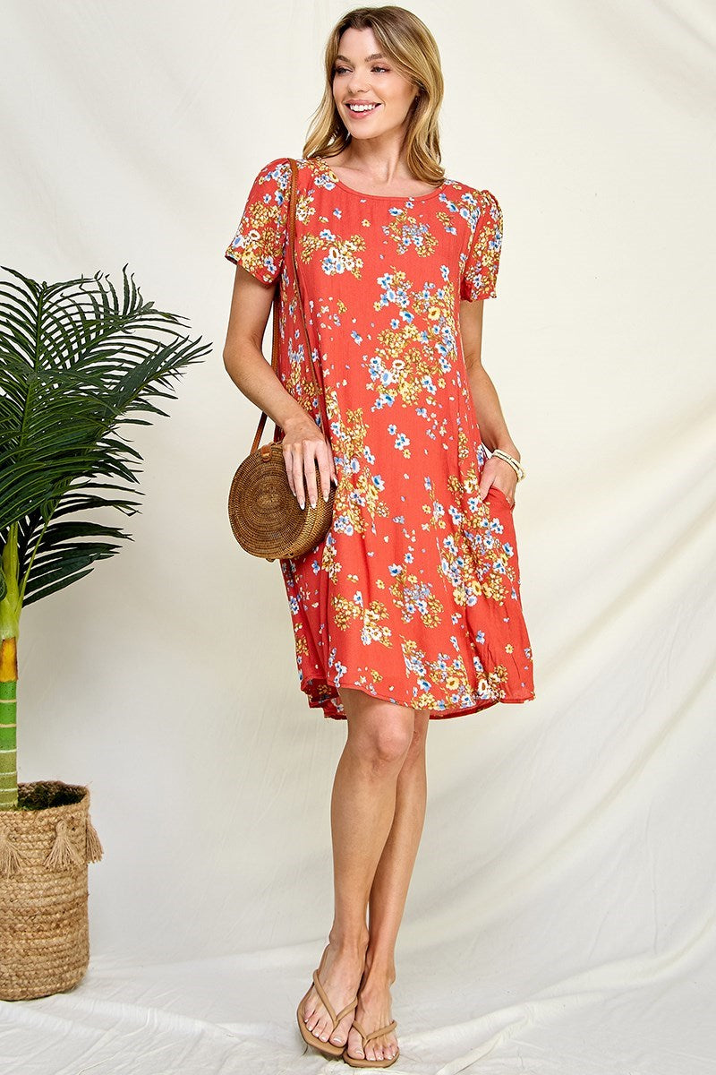 Summer Floral dress with pockets