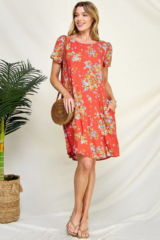 Summer Floral dress with pockets