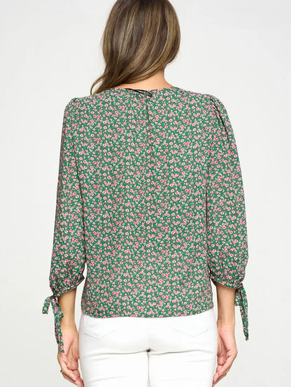 Curvy Self tie Sleeves Top