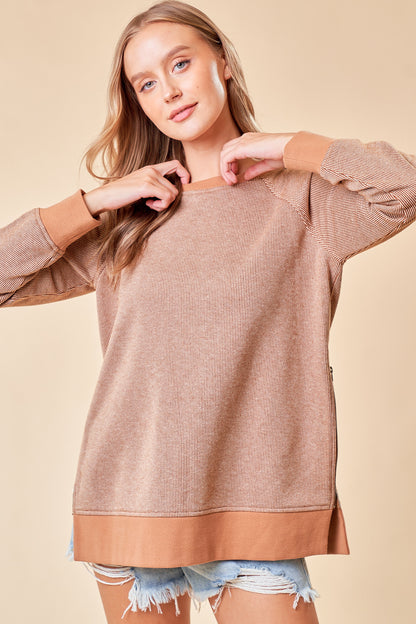 Piper Side Zipper Top