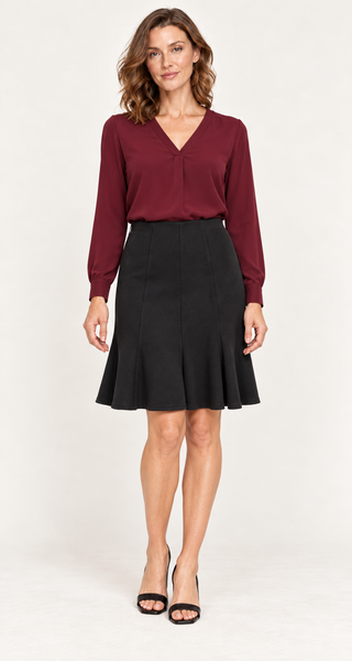 Casual Pleated Skirt