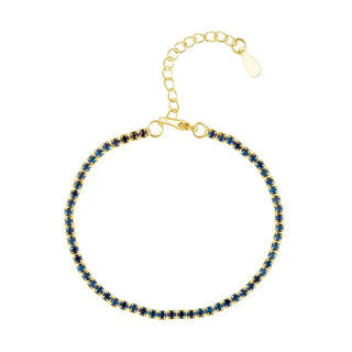 Chloe tennis bracelet - Sapphire