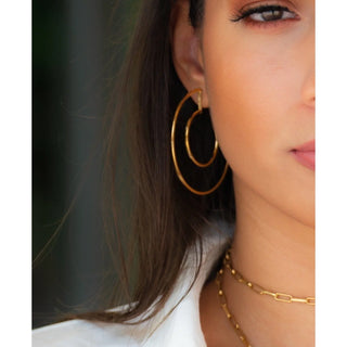 Faye Cutout Hoops