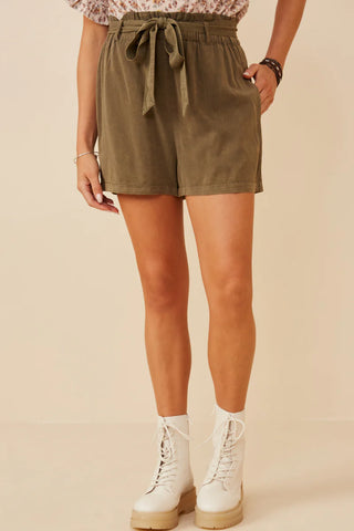 Tencel Paperbag Shorts
