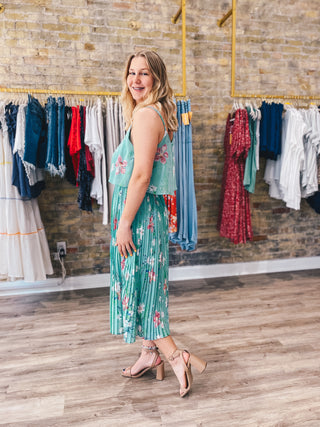 Floral Pleated Dress