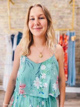 Floral Pleated Dress