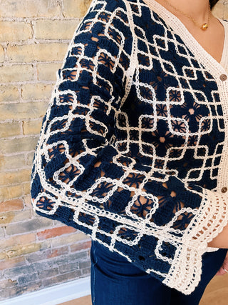 Itzel Crochet Cardigan