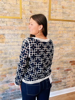 Itzel Crochet Cardigan