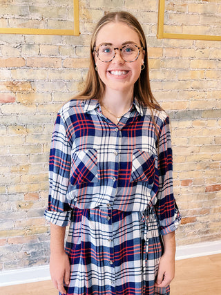 Michelle Plaid Dress