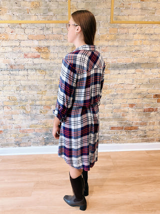Michelle Plaid Dress