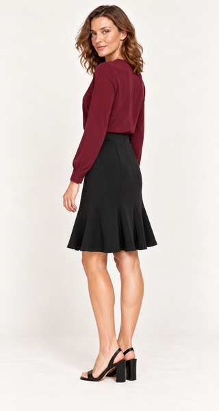 Casual Pleated Skirt