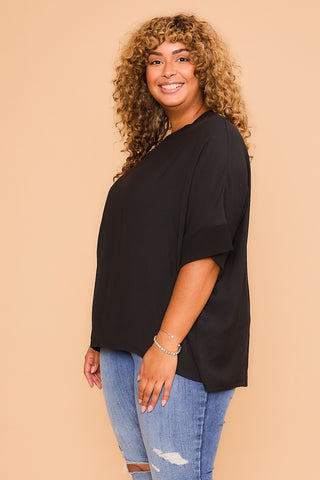 Sasha Dolman Sleeve Top-Curvy