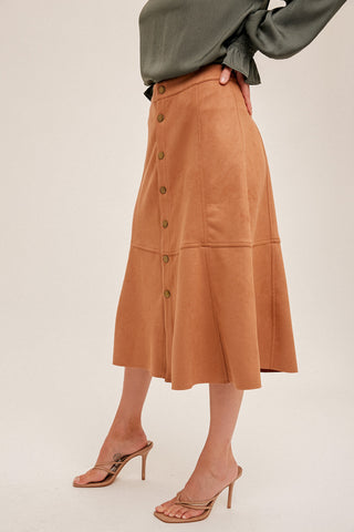 Victoria Suede Skirt