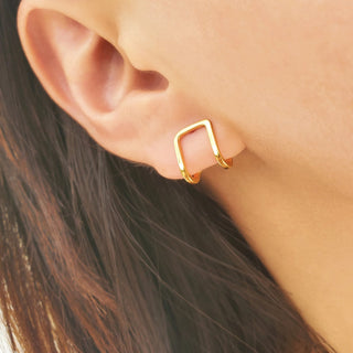Square Stud Earrings