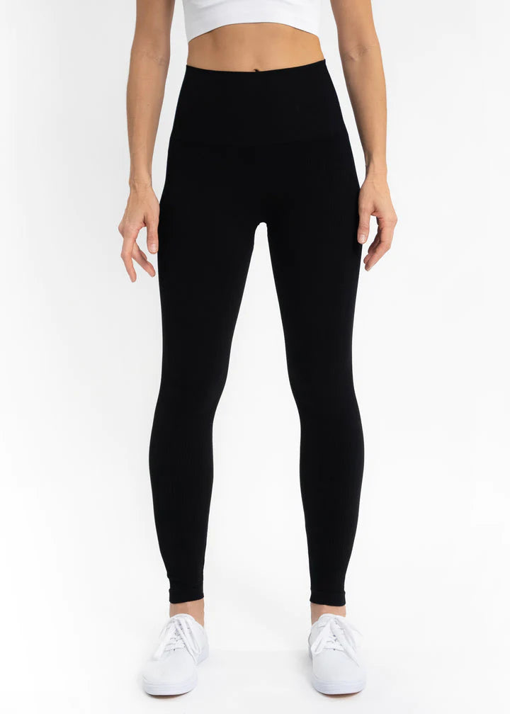 Tummy Control High Waistband Leggings - ONE SIZE