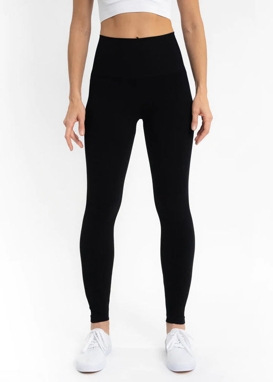 Tummy Control High Waistband Leggings - ONE SIZE
