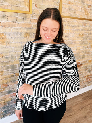 Hallie LS Off Shoulder Top