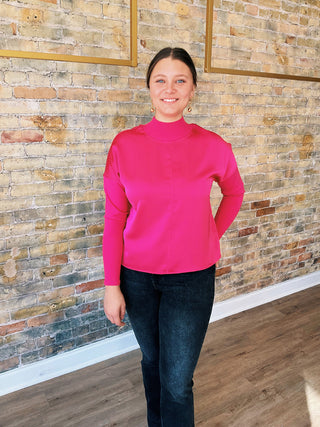 Ellie Satin Knit Top II