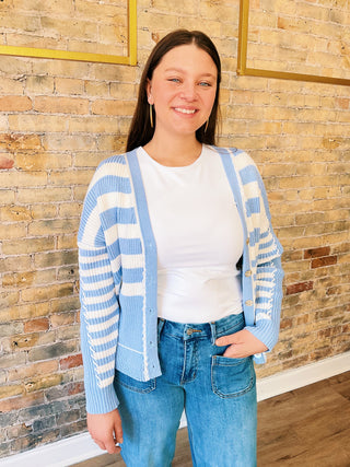 Isabella Stripe Cardigan