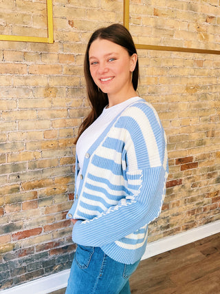 Isabella Stripe Cardigan