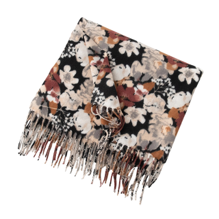 Floral Scarf - Black