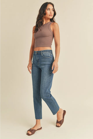 Classic Straight Cropped Jeans