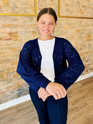 Karina Crochet Cardigan