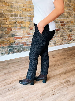 Theodora Leopard Pants