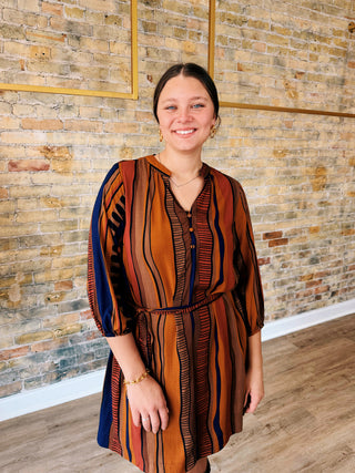 Sarah Button Mini Dress