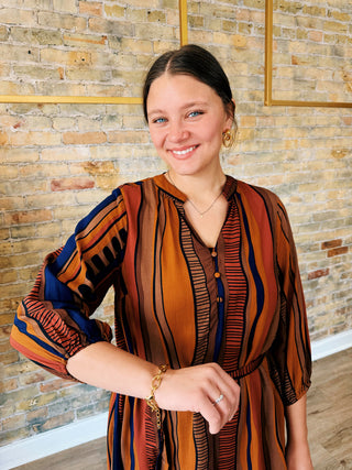 Sarah Button Mini Dress