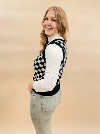 Black & Ivory Vest