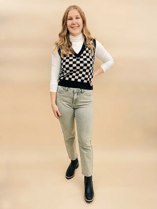 Black & Ivory Vest