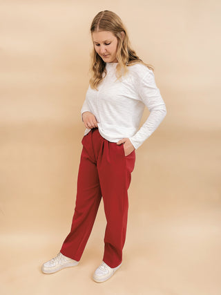 Sophia Faux Leather Trousers