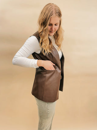 Ruby Pleather Vest