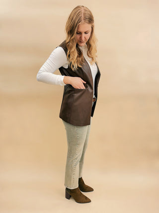 Ruby Pleather Vest