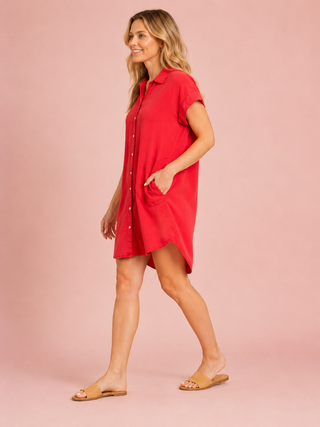 Pocket Shirt Dress