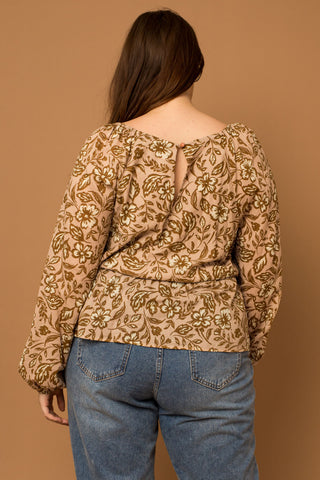 Marlee Peplum Top - Curvy