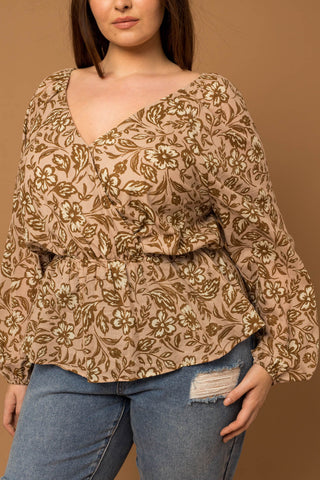 Marlee Peplum Top - Curvy