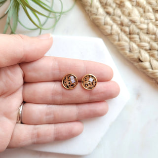 Sparkle Leopard Stud