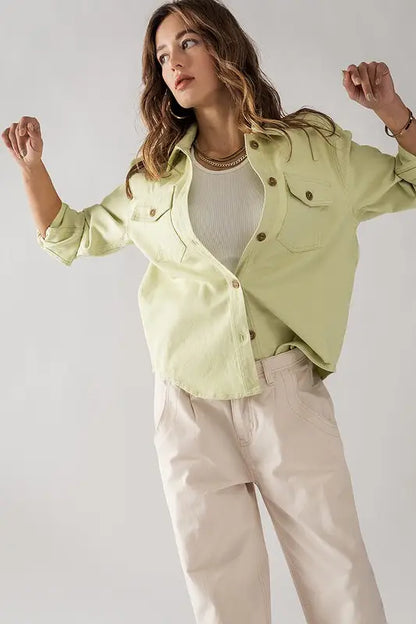 Cotton Shirt Jacket