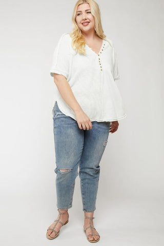 Textured SS Top