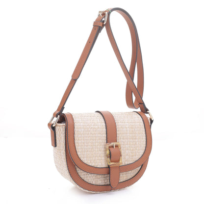 Woven straw Crossbody