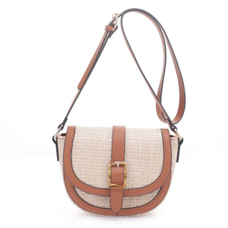 Woven straw Crossbody