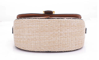 Woven straw Crossbody