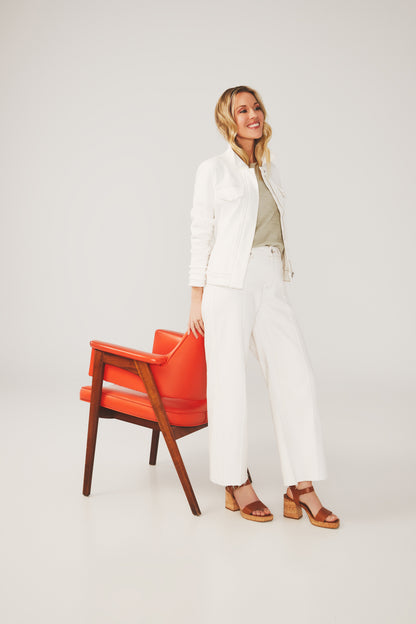 Olivia Jacket with Fray Sleeve