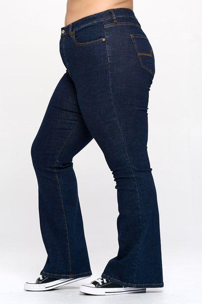Curvy High Rise Bootcut Jeans