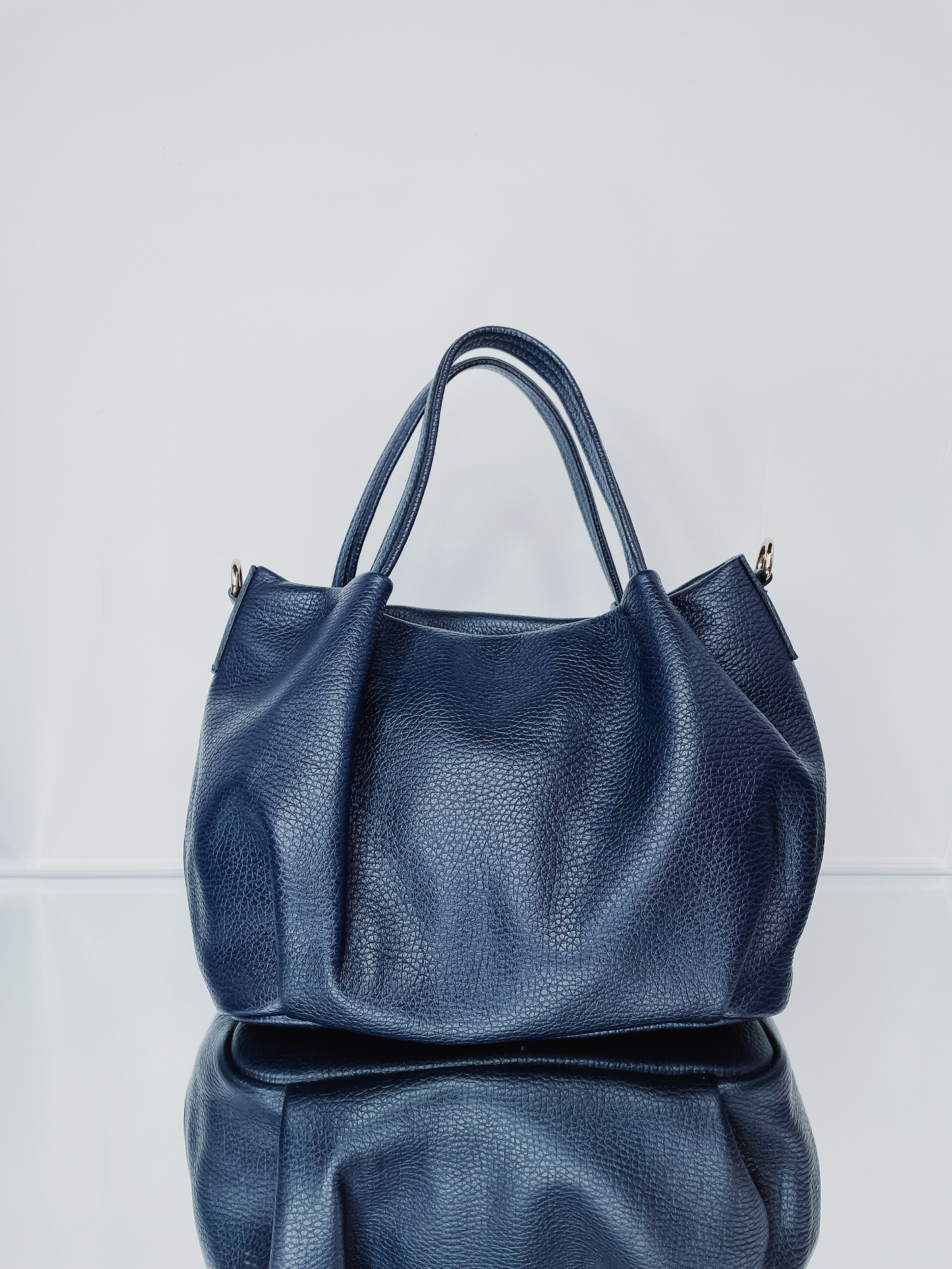Leather M Handbag