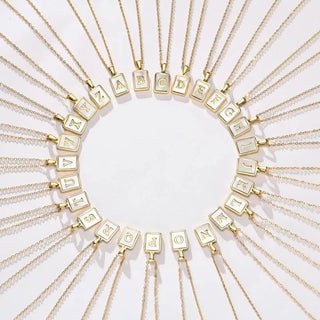 Pearl Initials Necklace